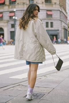 Parka forrada acolchoada macia bolso utilitário - Capichó Brechó