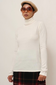 gola alta off white vintage tricot - comprar online