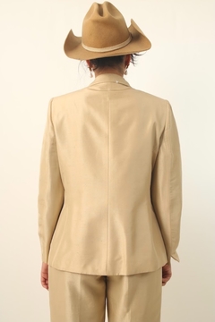 conjunto pura seda blazer + calça - loja online