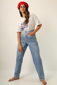 Imagem do Calça jeans grosso cintura mega alta vintage