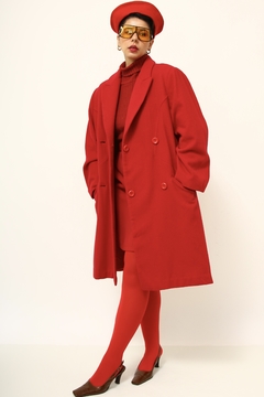 casaco vermelho nutrisport vintage