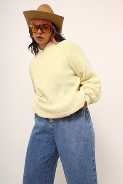 Pulover amarelinho vintage tricot