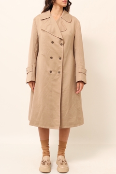 Trench Coat bege forrado vintage - loja online