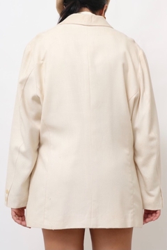 Blazer off white alfaiataria vintage forrado - comprar online