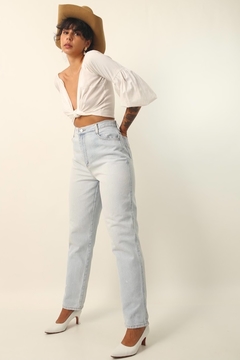 calça jeans cintura mega alta LEE - Capichó Brechó