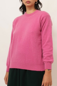 Imagem do Tricot pulover rosa lã vintage macio