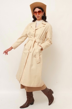 Trench Coat forrado vintage creme italiano na internet