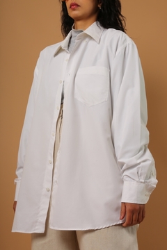 camisa ampla branca manga bufante
