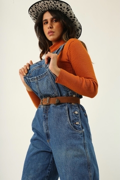 macacão jardineira jeans baggy vintage - loja online