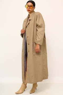 Trench coat forrado classico vintage - loja online