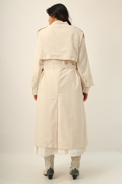 Trench Coat off white forrado vintage - loja online