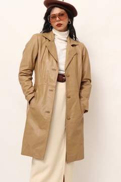 trench coat couro bege forrado na internet