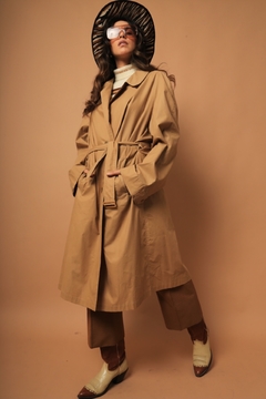 Imagem do Trench coat classico bege italiano estilo capa