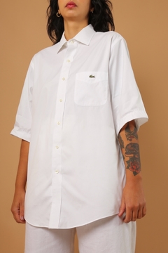 camisa branca Lacoste original vintage - loja online