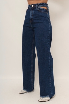 Calça jeans cintura alta recorte bolso - comprar online