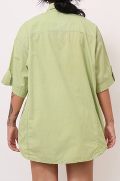 Camisa verde esportiva 100% algodão abacate - comprar online