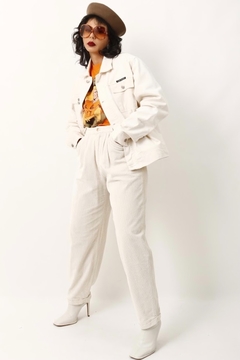 Imagem do jaqueta jeans off white quadrada vintage