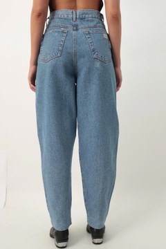 Imagem do Calça jeans recorte couro vintage 90’s