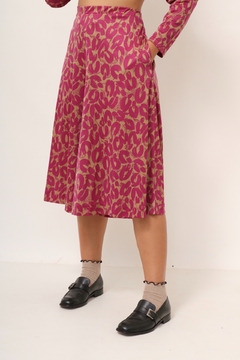 Conjunto malha bermuda + blusa onça rosa - loja online