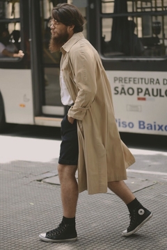 Trench coat bege clássico tira amarração - comprar online