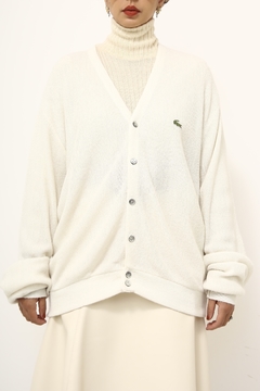 Cardigam LACOSTE ORIGINAL branco - comprar online