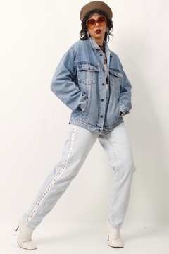 Jaqueta jeans ZOOMP logo bordado costas - comprar online
