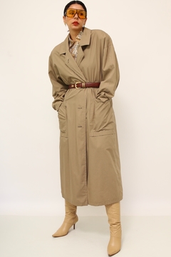 Trench coat forrado classico vintage na internet