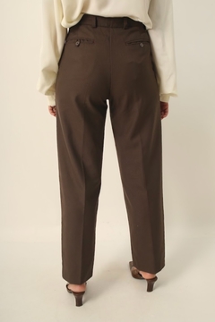 Calça marrom cintura alta vintage - loja online