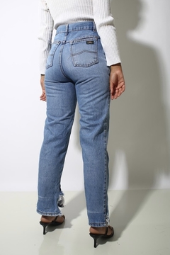 Calça jeans grosso cintura alta vintage original - Capichó Brechó