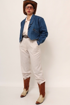 Imagem do Jaqueta western jeans recorte vaqueiro