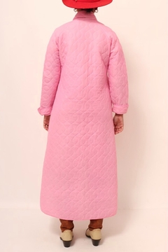 robe matelasse rosa acolchoado vintage - Capichó Brechó