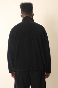 conjunto veludo preto calça + blusa vintage - comprar online