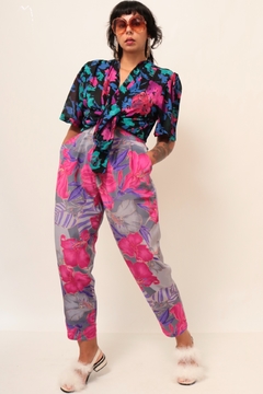 Camisa estilo kimono estampado vintage - comprar online