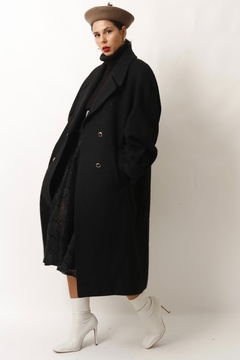 casaco preto forrado longo - comprar online