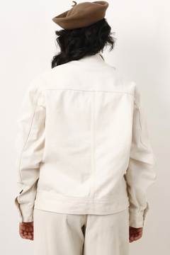 jaqueta jeans off white quadrada vintage na internet