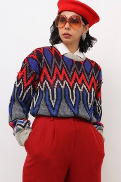 pulover bowie vintage tricot na internet