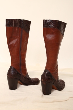 Bota marrom couro Cavage BOOTS 37 - comprar online