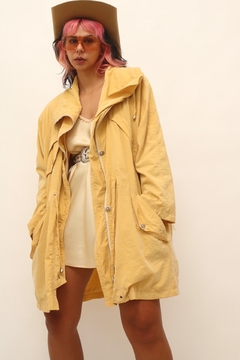 Parka amarela forrada vintage - comprar online