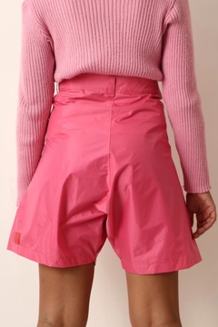 Bermuda nylon rosa cintura mega alga - comprar online