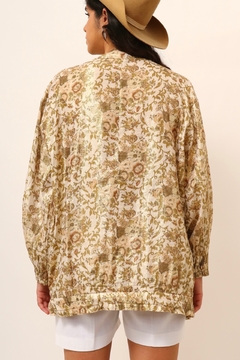 Blusa estilo jaqueta dourada levinha - comprar online