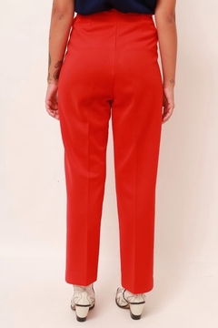 calça cintura alta vermeha vintage - loja online