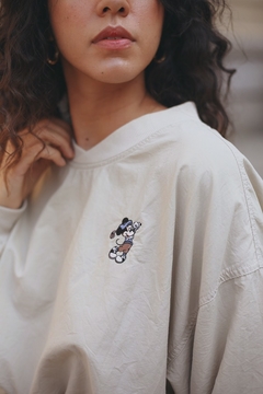 Blusa bordado Mickey manga bufante Disney - Capichó Brechó