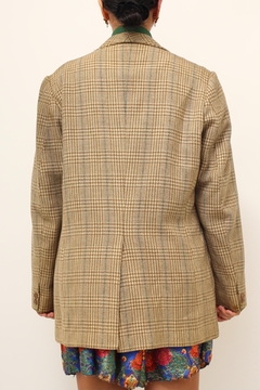 Blazer vintage forrado bege - loja online