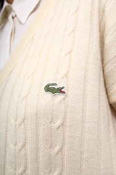 Pulover classico off white LACOSTE VINTAGE - comprar online