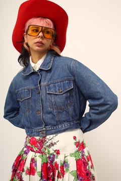 Jaqueta jeans cropped vintage FORUM - comprar online