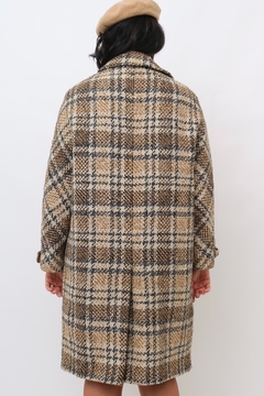 Imagem do casaco xadrez classico forrado vintage