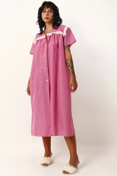 camisola rosa amola babados vintage - loja online
