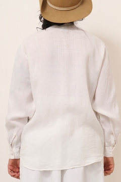 camisa rami bordada vintage - loja online