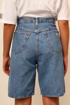 Bermuda jeans cintura mega alta azul - comprar online