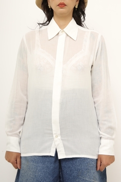 Camisa Pierre Cardin branca vintage - loja online